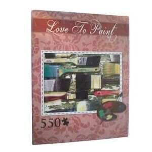 Love to Paint 550 Piece Jigsaw Puzzle 26"x19" 13+ 2012